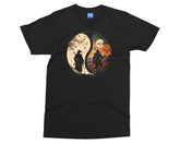 Ying Yang T-shirt for Men Japanese Ninja Meditation Shirt Samurai Zen Gift Top